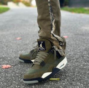 Nikee air jordan 4 craft olive