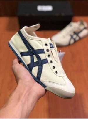 Onitsuka Tiger Slip On Navy Blue Beige
