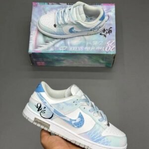 Nikee Sb Dunk Dragon White Blue