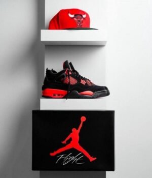 Nikee Jordan Retro 4 Red Thunder Semi UA