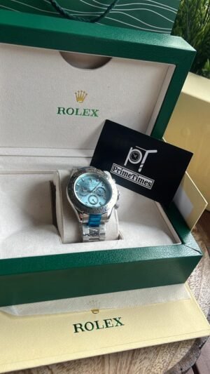 ROLEX OYSTER DAYTONA SILVER TIFFANY