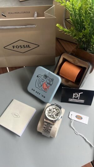Fossil Tourbilln Automatic Silver-White