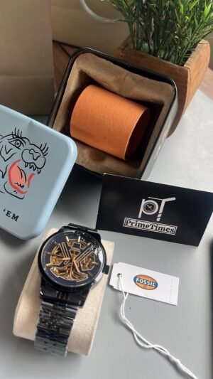 Fossil Tourbilln Automatic Black-Brown