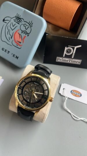 Fossil Townsman Gold Black