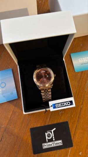 SEIKO DAY DATE BROWN