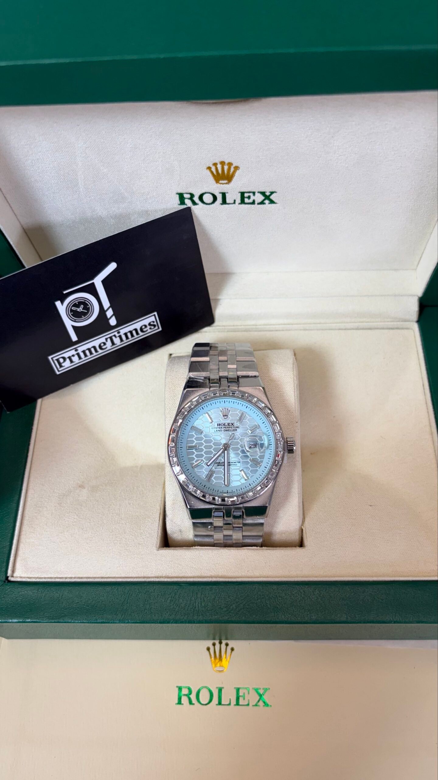 Rolex Oyster Perpetual Land Dweller Diamond Bazel