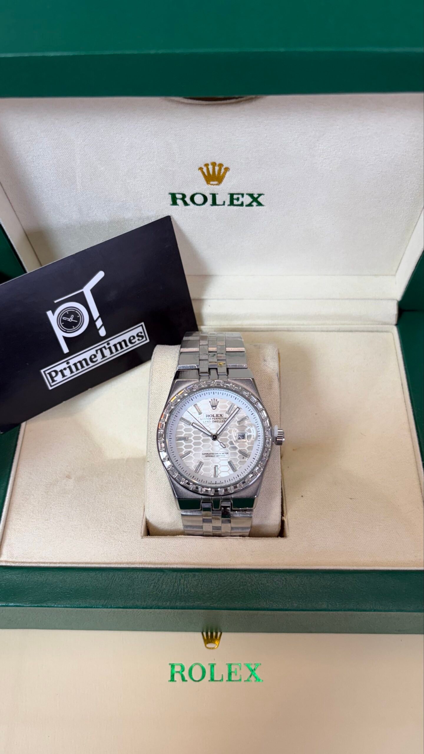 Rolex Oyster Perpetual Land Dweller Diamond Bazel