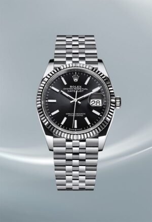 Rolex Oyster Perpetual Date Just Silver-Black