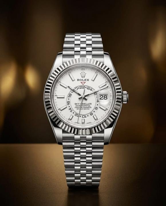 Rolex Oyster Perpetual Sky Dweller Silver-White