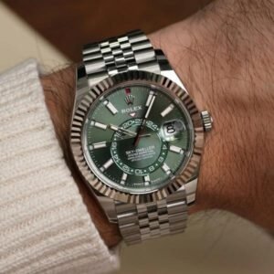 Rolex Oyster Perpetual Sky Dweller Silver-Green