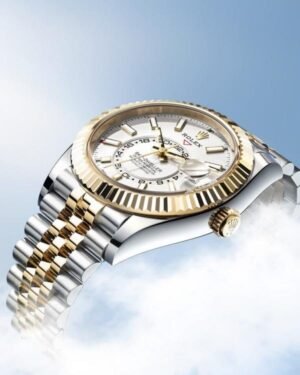 Rolex Oyster Perpetual Sky Dweller 2Ton-Gold-White